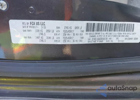 2016 Chrysler Town & Country Touring from USA, damaged, VIN 2C4RC1BG6GR292199